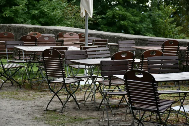 Area taman untuk kafe outdoor